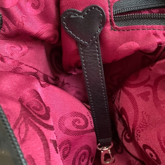 Brighton black nylon tote with leather trim pre loved - Picture 11 of 11